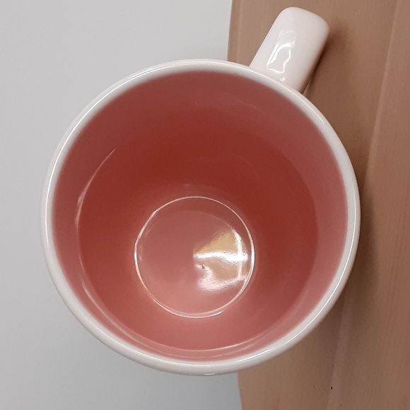 Rae Dunn Magenta I BELIEVE IN CELEBRATING Party Hat Dimpled Pink Mug 16 oz - Picture 6 of 7